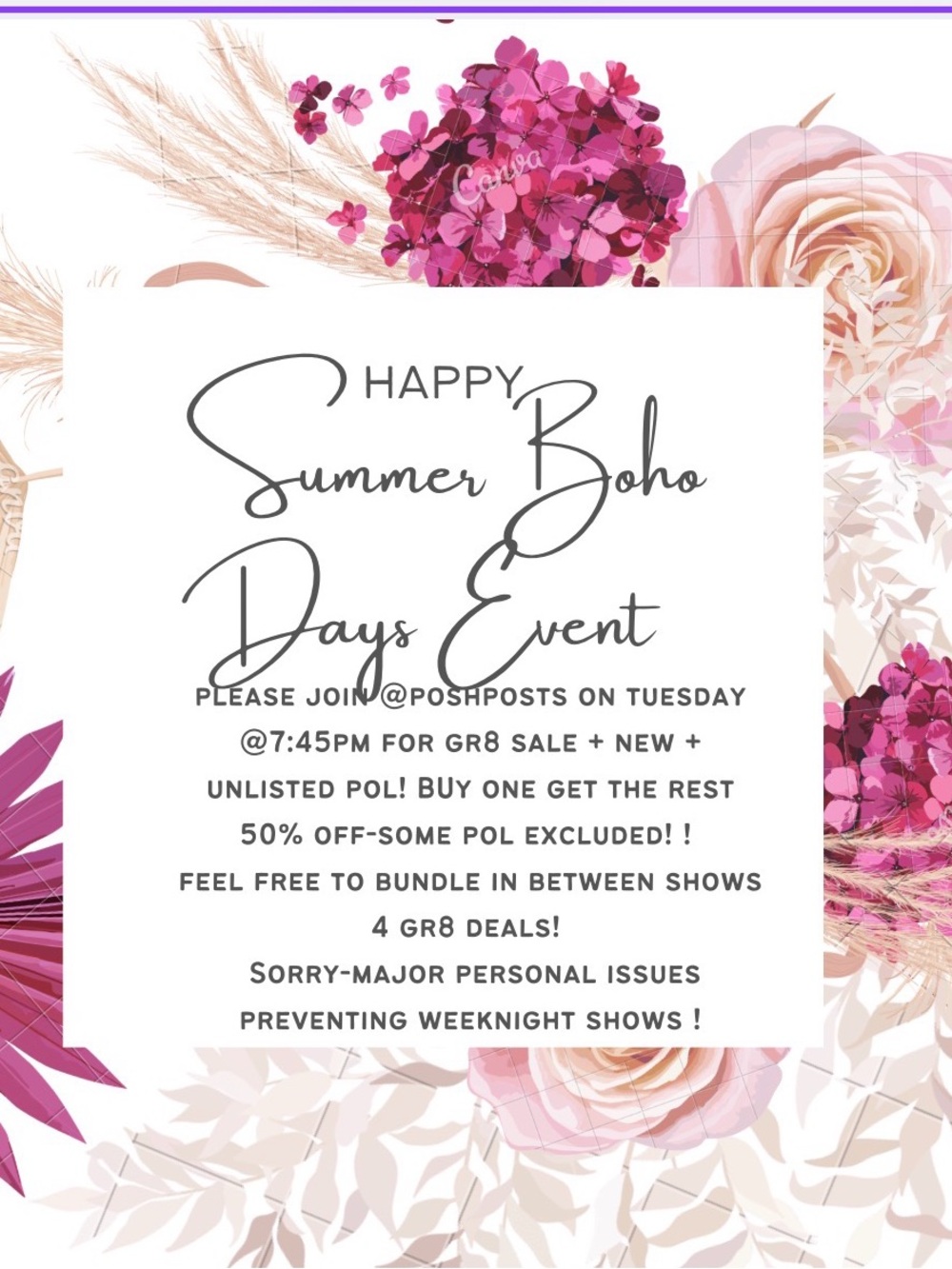 Live Notice!l Like this listing2be notified of lives!join the fun! All NWT!